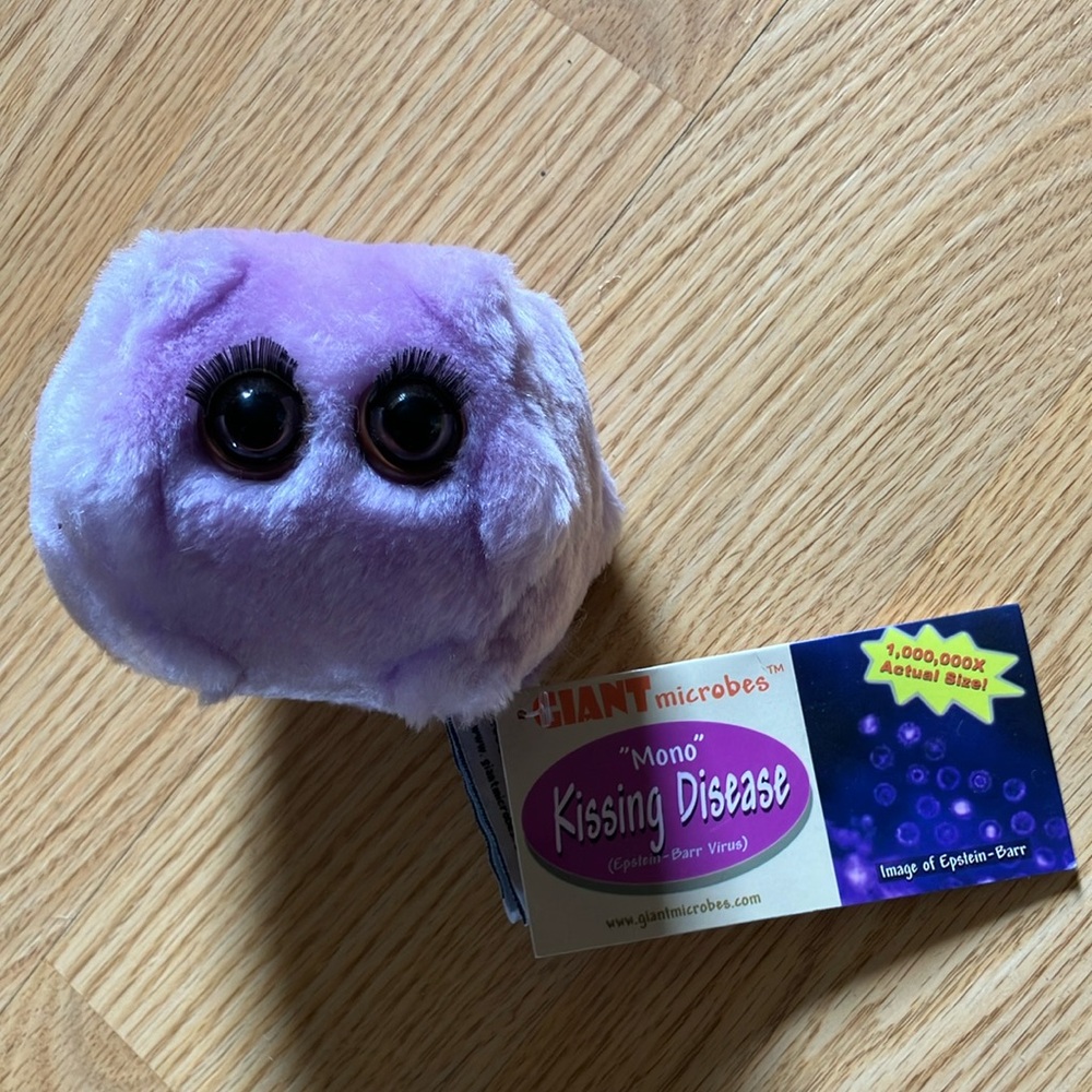 Purple Plush Toy with Cute Accents